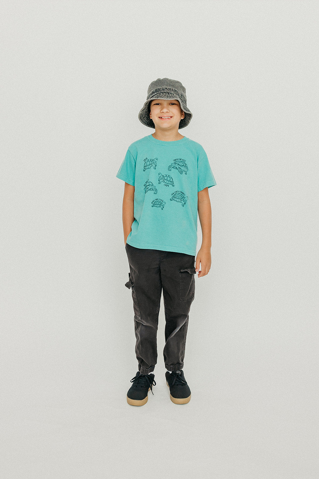 Kids Teal Tortoise T-Shirt