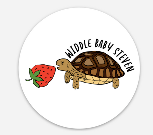 Circle Widdle Baby Steven sticker